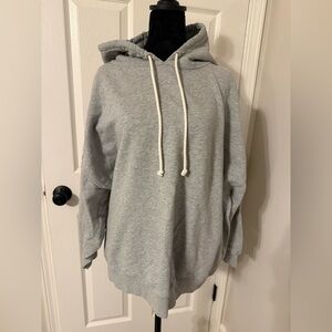 J. Crew Light Gray Hoodie with Drawstring